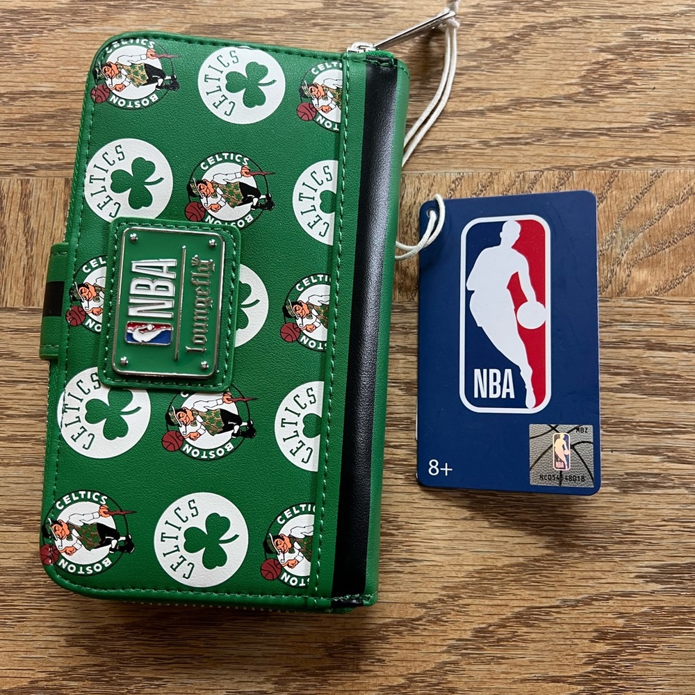 Loungefly NBA Celtics Green Wallet NWT